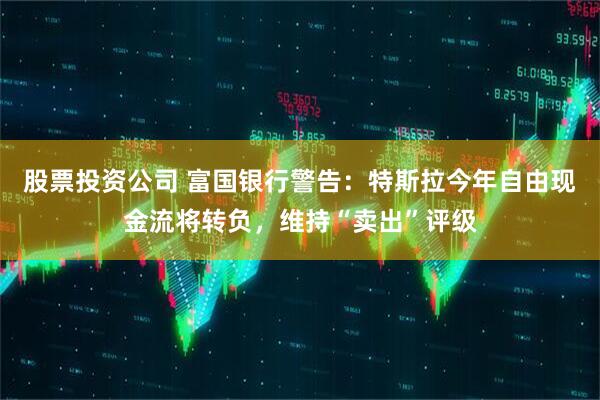 股票投资公司 富国银行警告：特斯拉今年自由现金流将转负，维持“卖出”评级