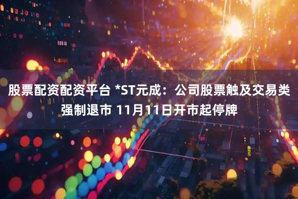 股票配资配资平台 *ST元成：公司股票触及交易类强制退市 11月11日开市起停牌